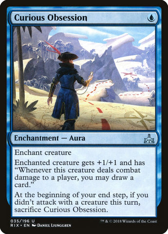 Curious Obsession [Rivals of Ixalan] Magic: The Gathering