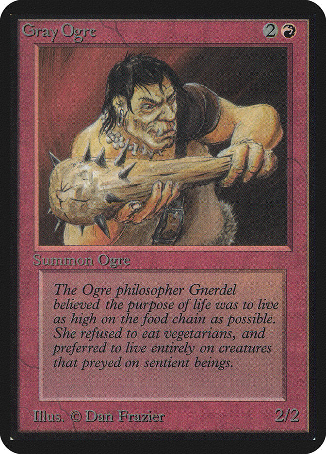 Gray Ogre [Alpha Edition] Magic: The Gathering