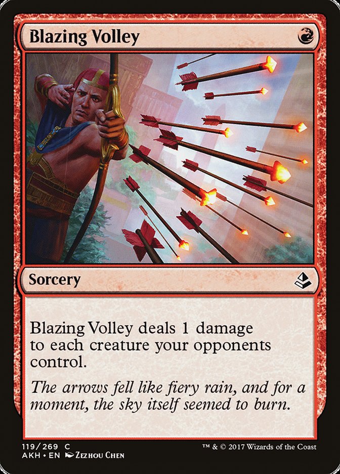 Blazing Volley [Amonkhet] Magic: The Gathering