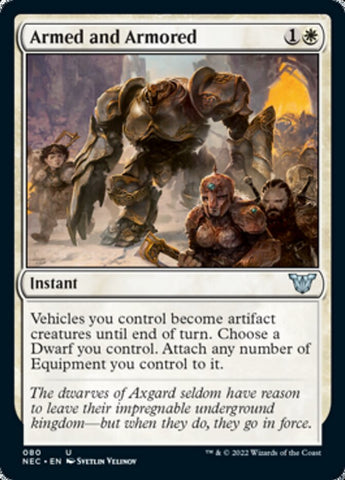 Armed and Armored [Kamigawa: Neon Dynasty Commander] Magic: The Gathering