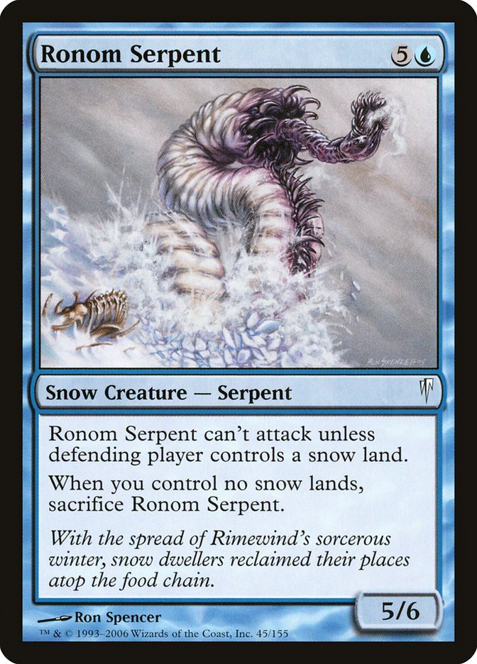 Ronom Serpent [Coldsnap] Magic: The Gathering
