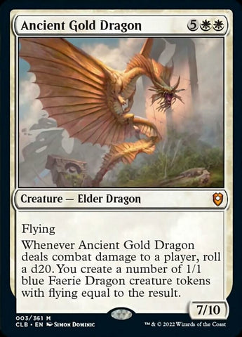 Ancient Gold Dragon [Commander Legends: Battle for Baldur's Gate] Magic: The Gathering