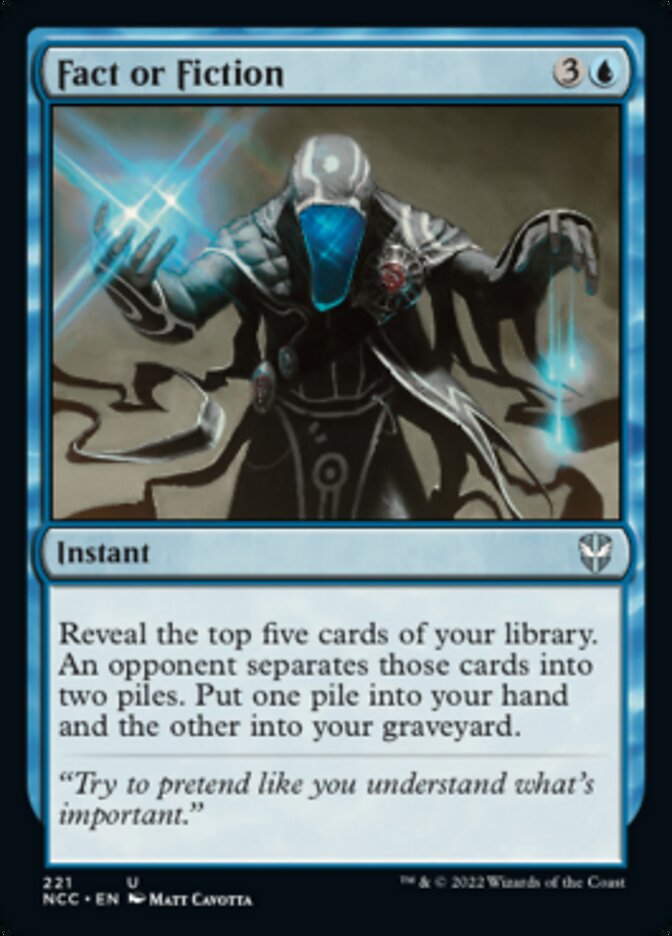 Fact or Fiction [Streets of New Capenna Commander] Magic: The Gathering
