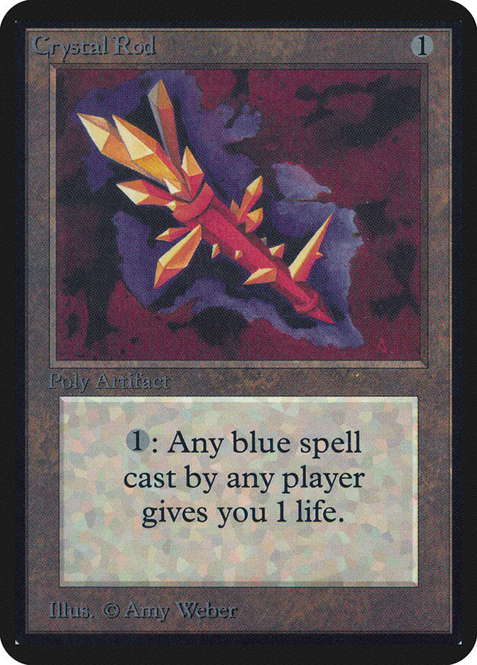 Crystal Rod [Alpha Edition] Magic: The Gathering