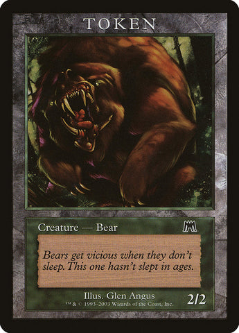 Bear Token [Magic Player Rewards 2003] Magic: The Gathering