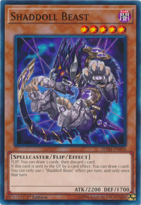 Shaddoll Beast [SDSH-EN008] Common Yu-Gi-Oh!