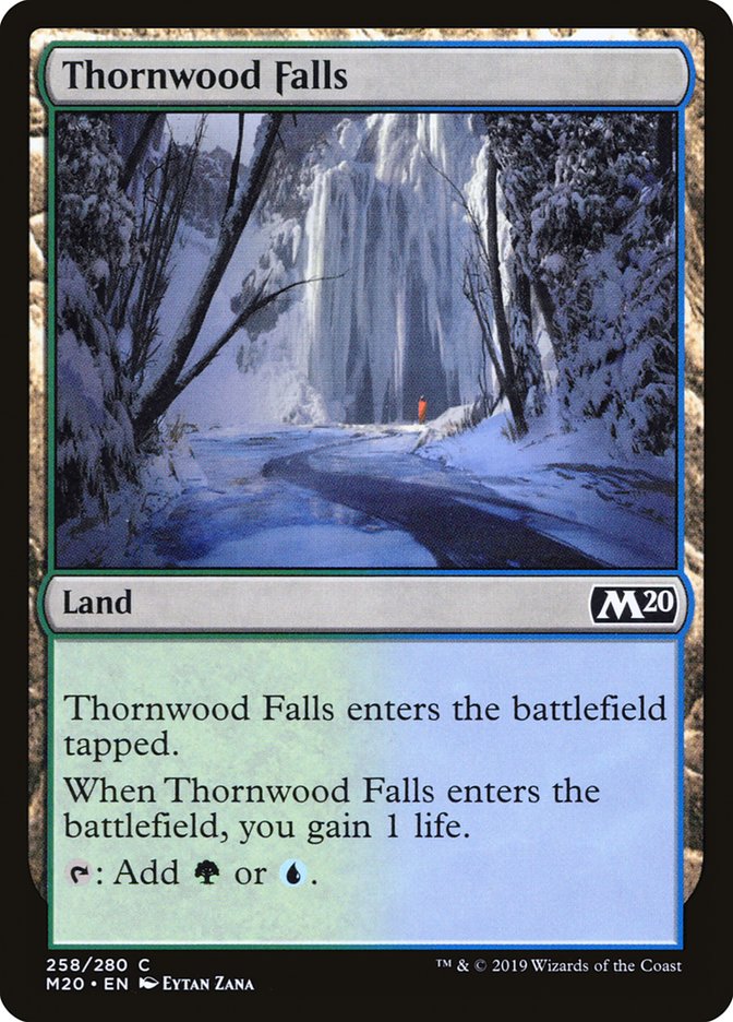 Thornwood Falls [Core Set 2020] Magic: The Gathering