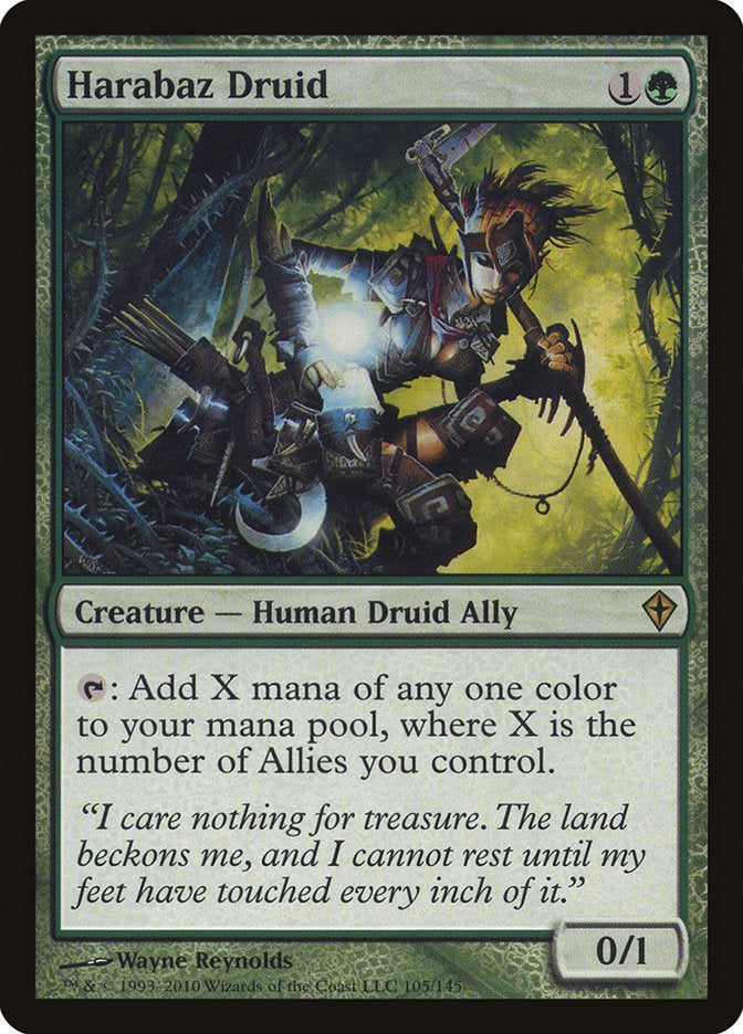 Harabaz Druid [Worldwake] Magic: The Gathering