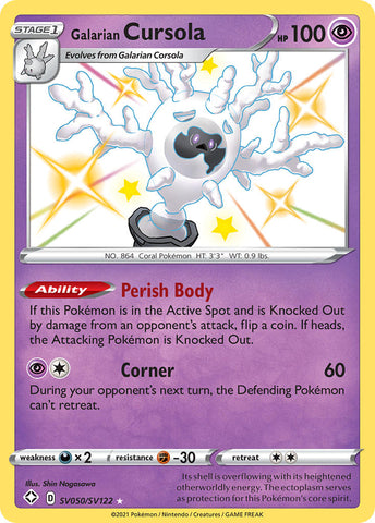 Galarian Cursola (SV050/SV122) [Sword & Shield: Shining Fates] Pokémon