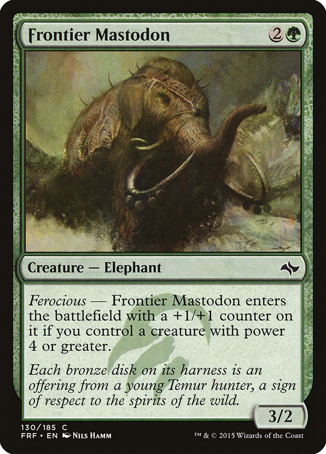 Frontier Mastodon [Fate Reforged] Magic: The Gathering