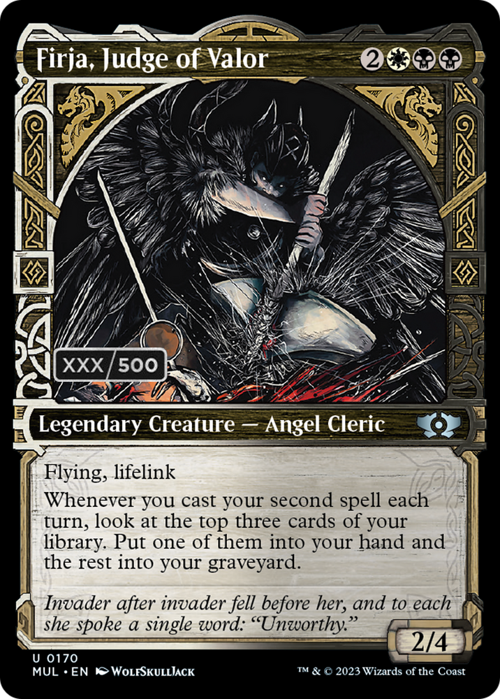 Firja, Judge of Valor (Serialized) [Multiverse Legends] Magic: The Gathering