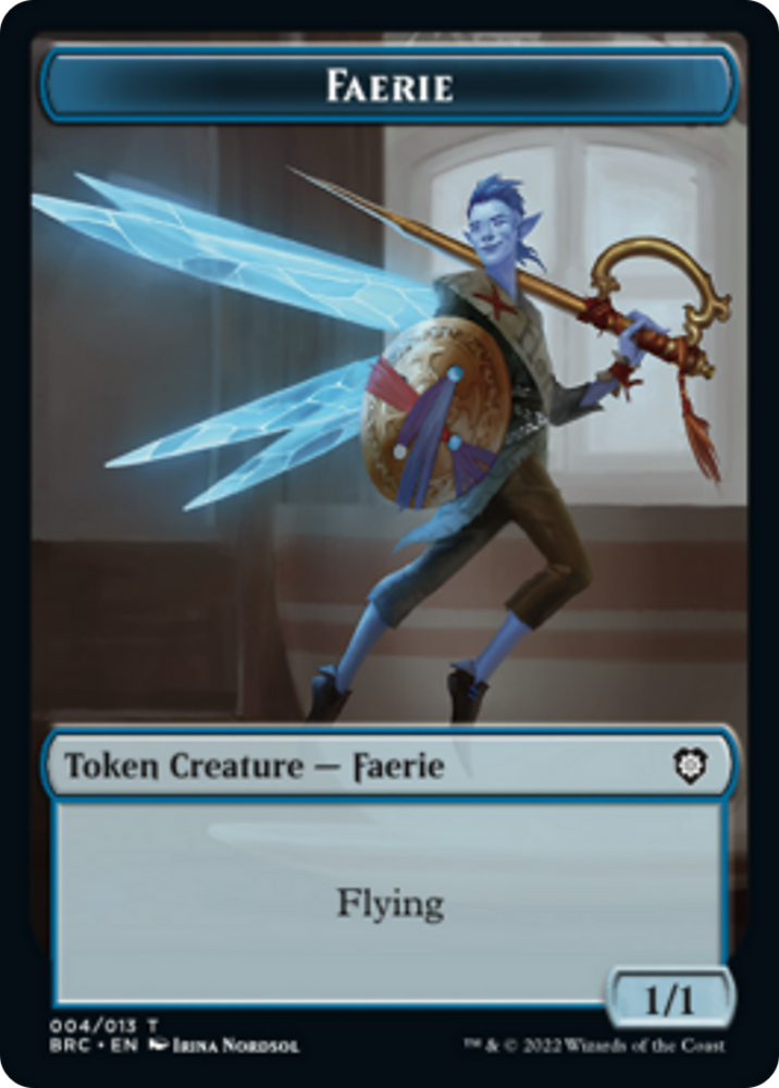 Faerie // Thopter (010) Double-Sided Token [The Brothers' War Commander Tokens] Magic: The Gathering