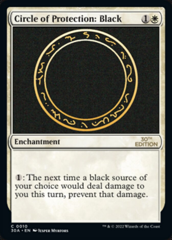 Circle of Protection: Black [30th Anniversary Edition] Magic: The Gathering