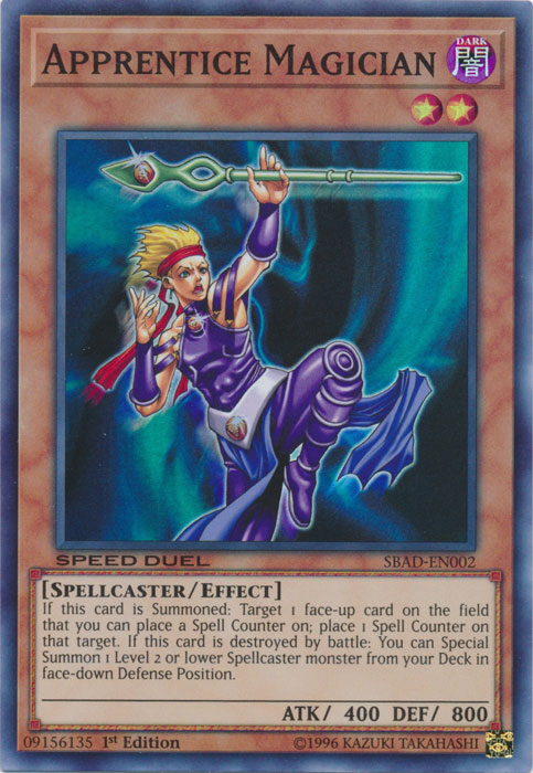 Apprentice Magician [SBAD-EN002] Super Rare Yu-Gi-Oh!