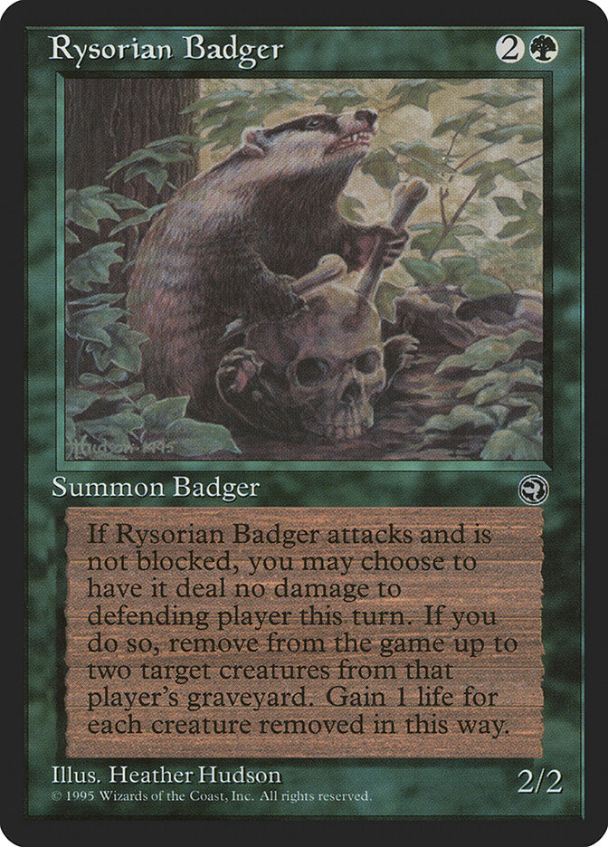 Rysorian Badger [Homelands] Magic: The Gathering