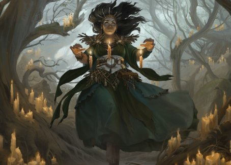 Candlegrove Witch 1 Art Card [Innistrad: Midnight Hunt Art Series] Magic: The Gathering