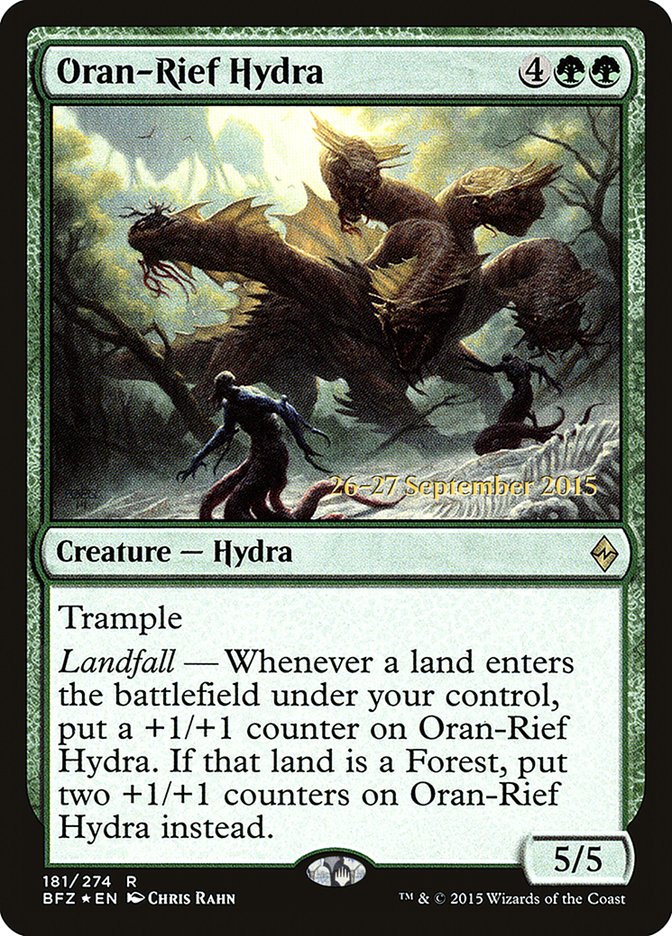 Oran-Rief Hydra [Battle for Zendikar Prerelease Promos] Magic: The Gathering
