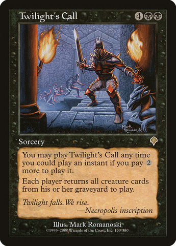 Twilight's Call [Invasion] Magic: The Gathering