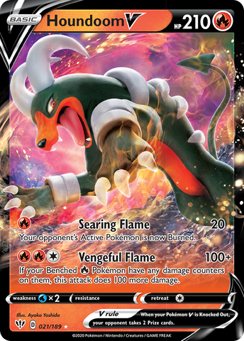 Houndoom V (021/189) [Sword & Shield: Darkness Ablaze]