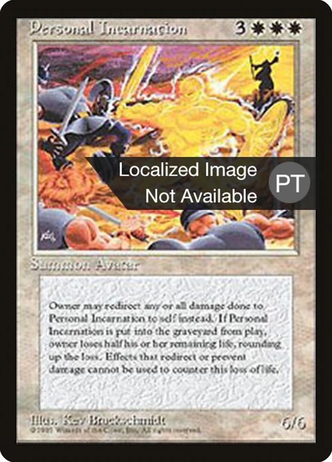 Personal Incarnation [Fourth Edition (Foreign Black Border)] Magic: The Gathering