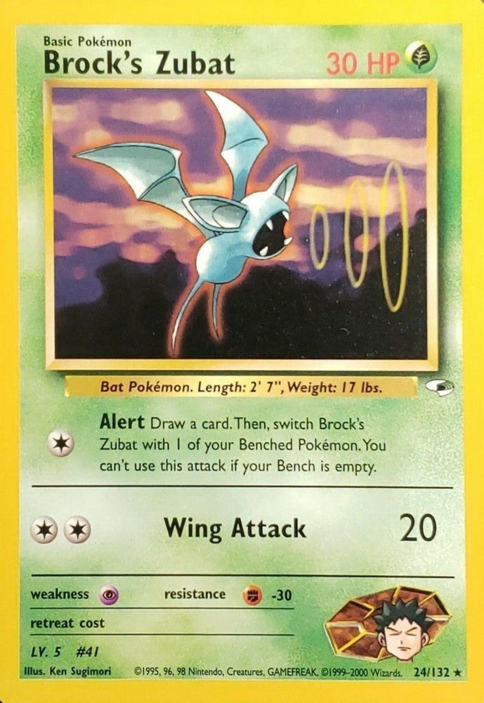 Brock's Zubat (24/132) [Gym Heroes Unlimited] Pokémon