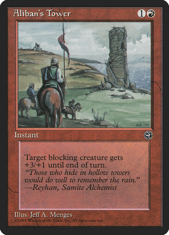 Aliban's Tower (Reyhan Flavor Text) [Homelands] Magic: The Gathering