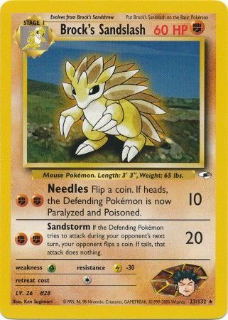 Brock's Sandslash (23/132) [Gym Heroes Unlimited] Pokémon