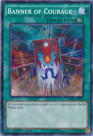 Banner of Courage [BP03-EN147] Shatterfoil Rare Yu-Gi-Oh!