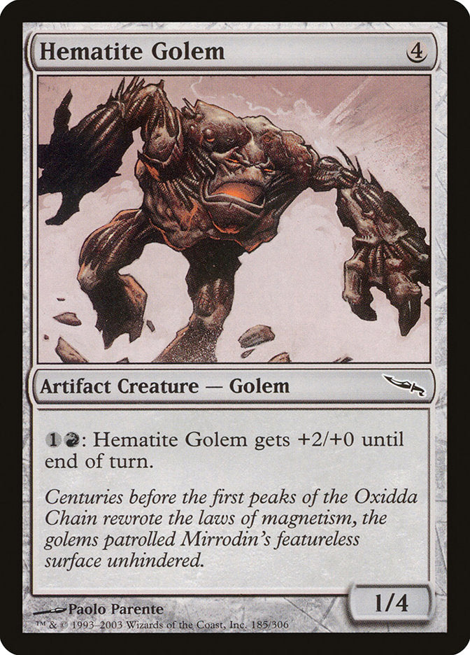 Hematite Golem [Mirrodin] Magic: The Gathering