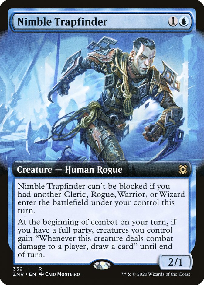 Nimble Trapfinder (Extended Art) [Zendikar Rising] Magic: The Gathering