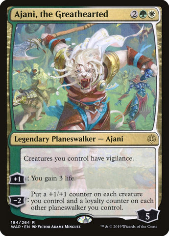 Ajani, the Greathearted (Promo Pack) [War of the Spark Promos] Magic: The Gathering
