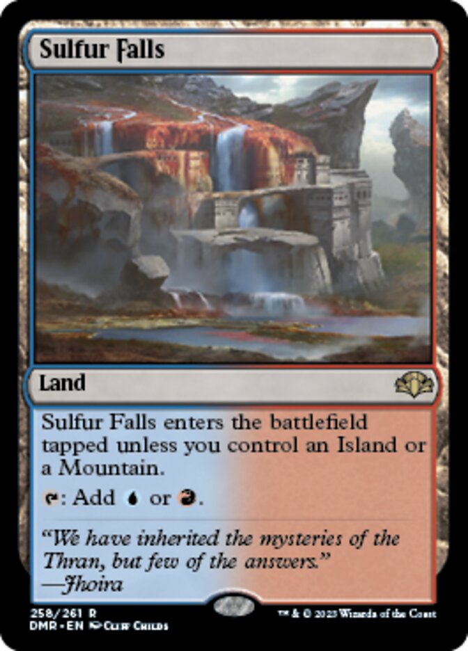 Sulfur Falls [Dominaria Remastered] Magic: The Gathering