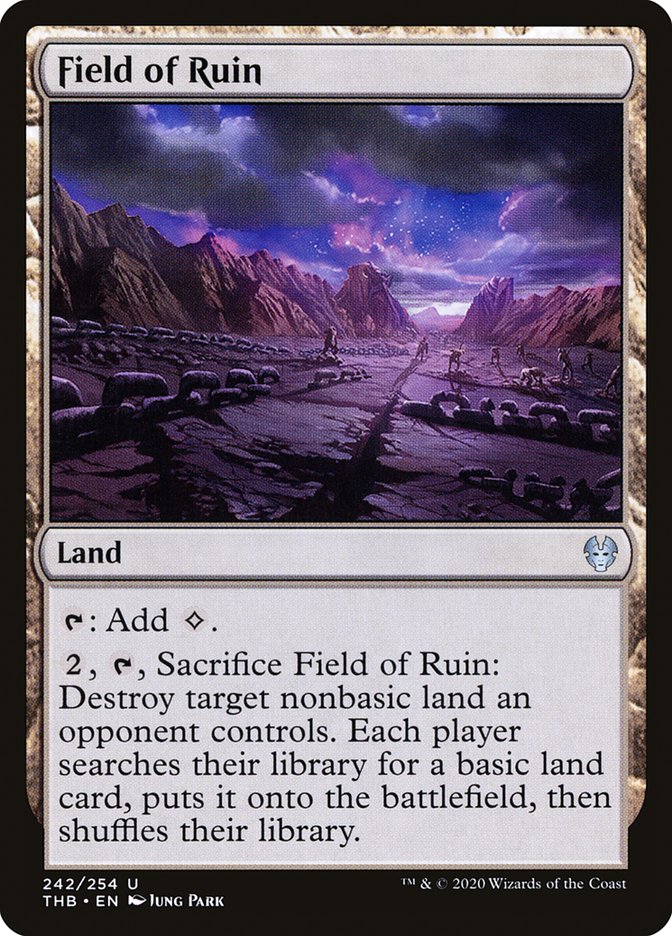 Field of Ruin [Theros Beyond Death] Magic: The Gathering