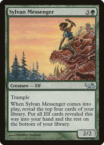 Sylvan Messenger [Duel Decks: Elves vs. Goblins] Magic: The Gathering