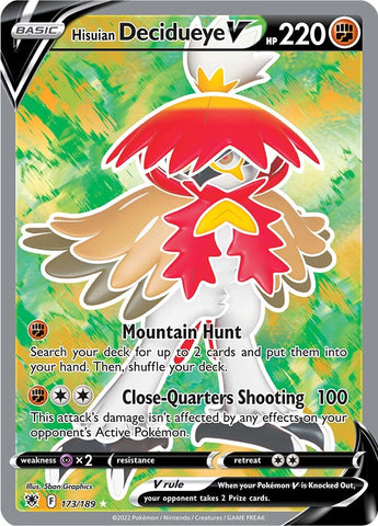 Hisuian Decidueye V (173/189) [Sword & Shield: Astral Radiance] Pokémon