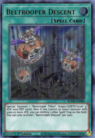 Beetrooper Descent [BODE-EN089] Ultra Rare Yu-Gi-Oh!
