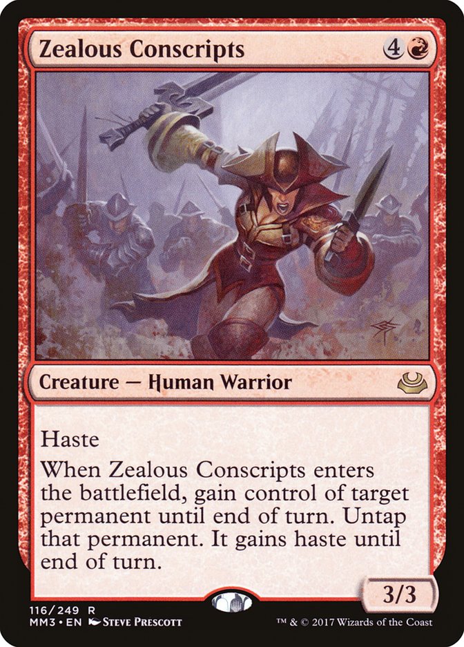 Zealous Conscripts [Modern Masters 2017] Magic: The Gathering