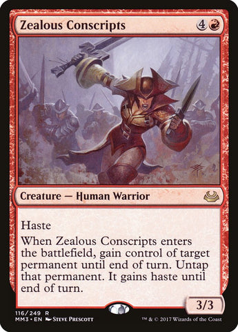 Zealous Conscripts [Modern Masters 2017] Magic: The Gathering