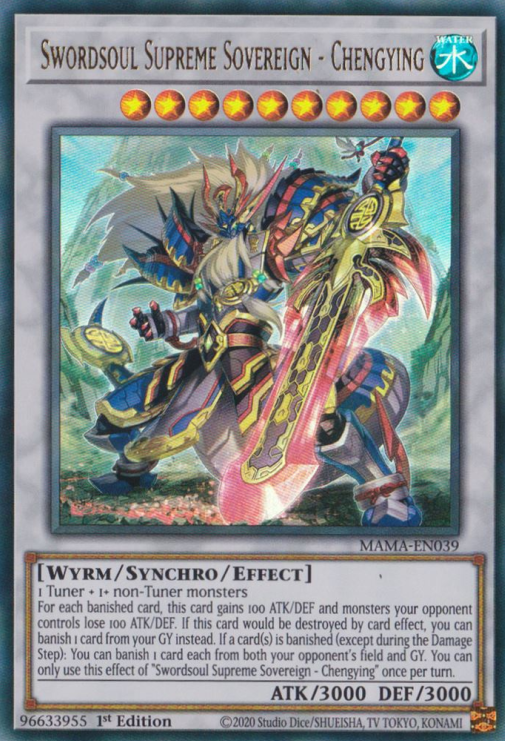 Swordsoul Supreme Sovereign - Chengying [MAMA-EN039] Ultra Rare Yu-Gi-Oh!