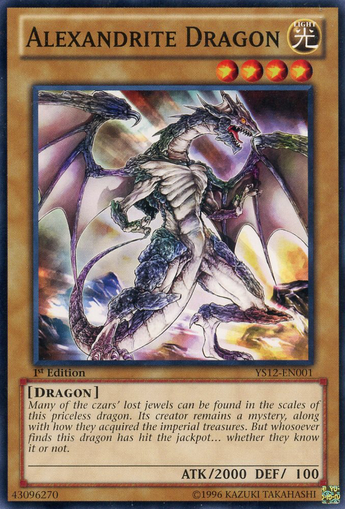 Alexandrite Dragon [YS12-EN001] Common Yu-Gi-Oh!