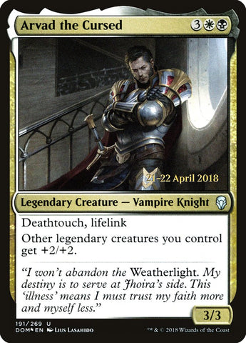 Arvad the Cursed [Dominaria Prerelease Promos] Magic: The Gathering