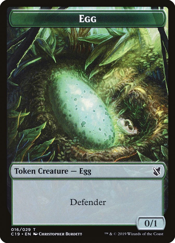 Eldrazi // Egg Double-Sided Token [Commander 2019 Tokens] Magic: The Gathering