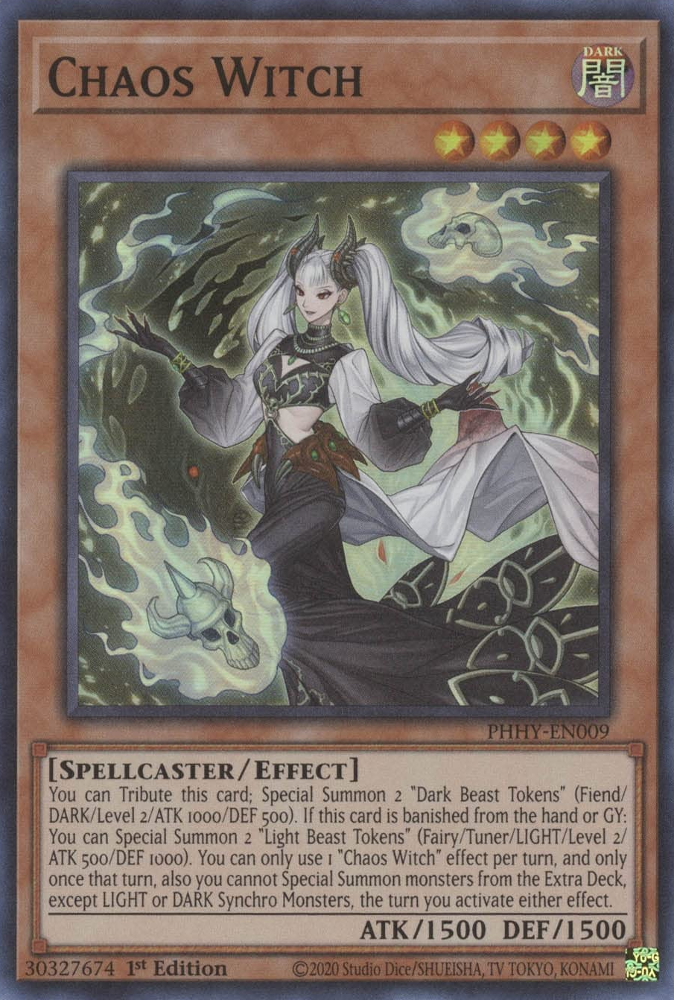 Chaos Witch [PHHY-EN009] Super Rare Yu-Gi-Oh!