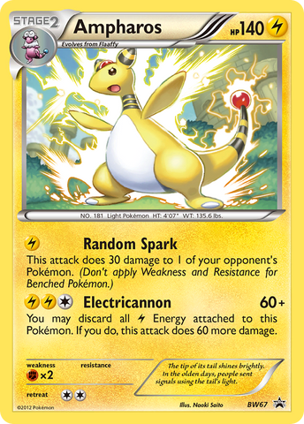 Ampharos (BW67) [Black & White: Black Star Promos] Pokémon