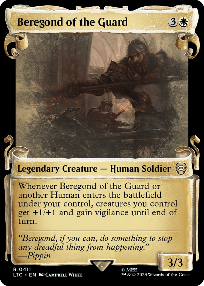 Beregond of the Guard [The Lord of the Rings: Tales of Middle-Earth Commander Showcase Scrolls] Magic: The Gathering