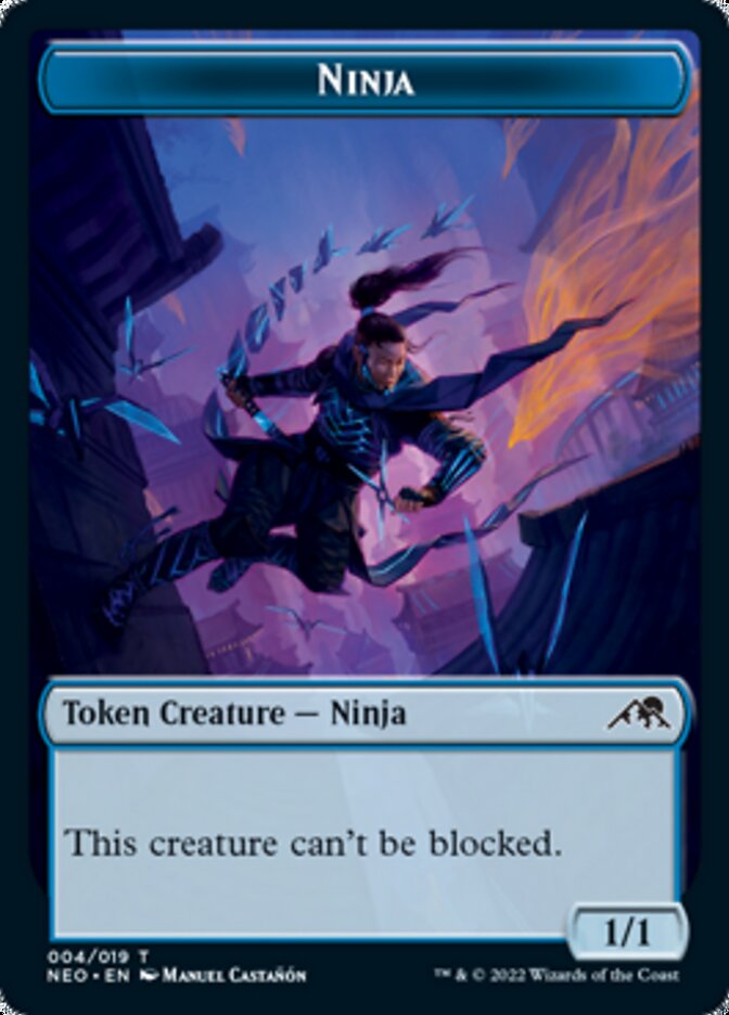Ninja Token [Kamigawa: Neon Dynasty Tokens] Magic: The Gathering