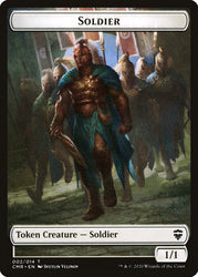 Angel // Soldier Double-Sided Token [Commander Legends Tokens] Magic: The Gathering