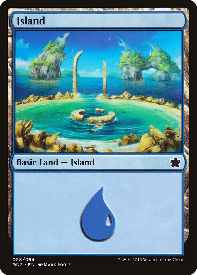 Island (58) [Game Night 2019] Magic: The Gathering