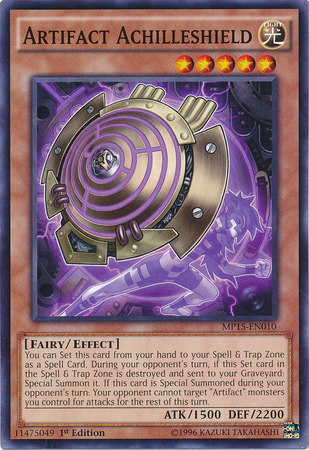 Artifact Achilleshield [MP15-EN010] Common Yu-Gi-Oh!
