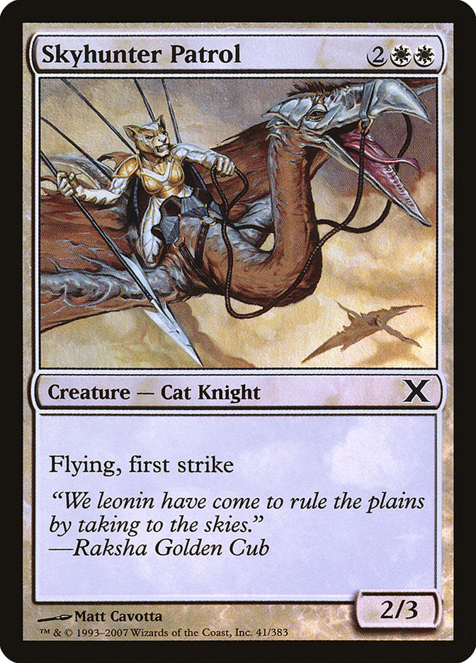 Skyhunter Patrol (Premium Foil) [Tenth Edition] Magic: The Gathering